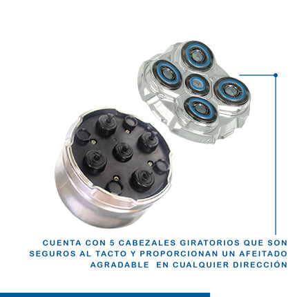 Máquina de afeitar de microprecisión  - EZ Silver Head Shaver TVNOVEDADESTV
