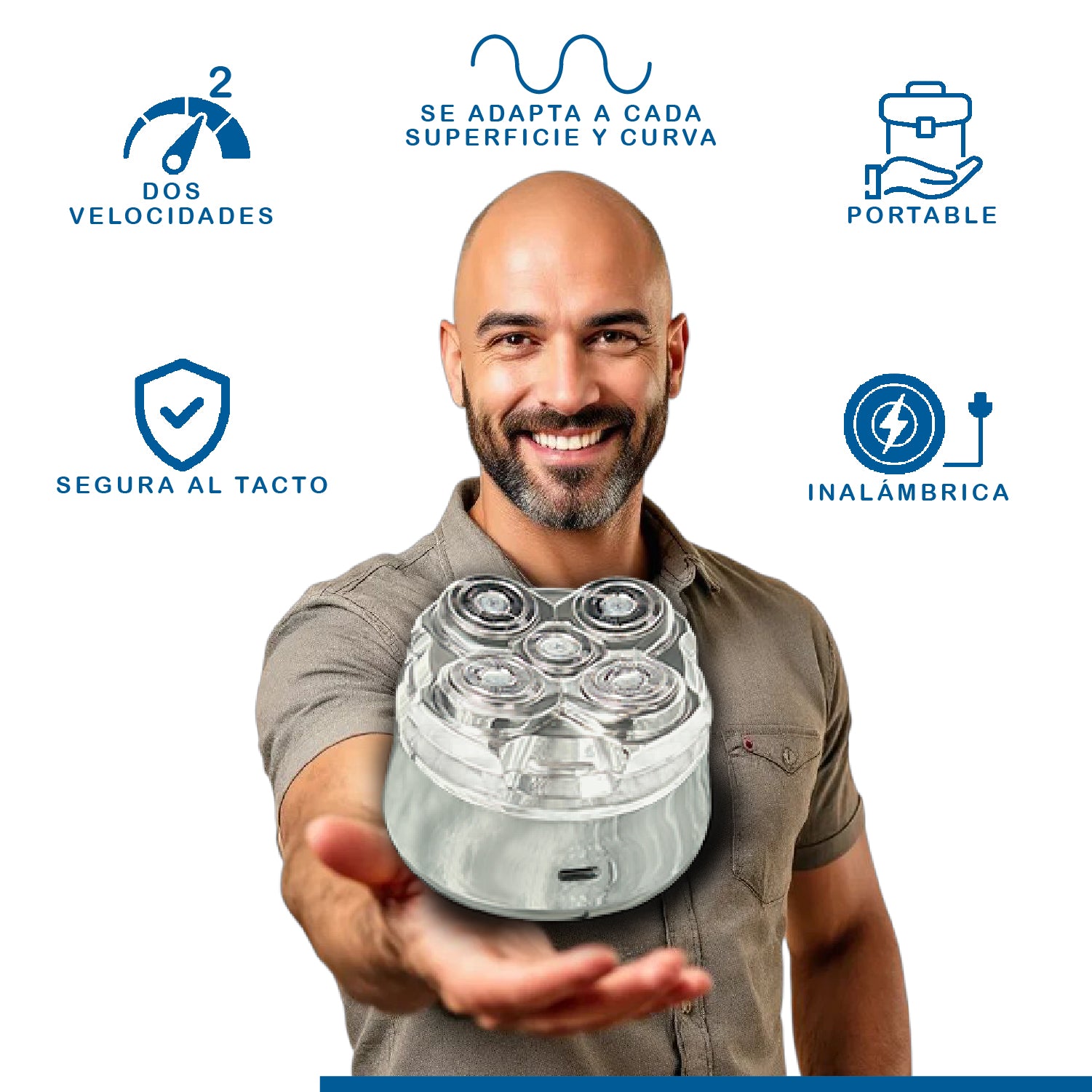 Máquina de afeitar de microprecisión  - EZ Silver Head Shaver