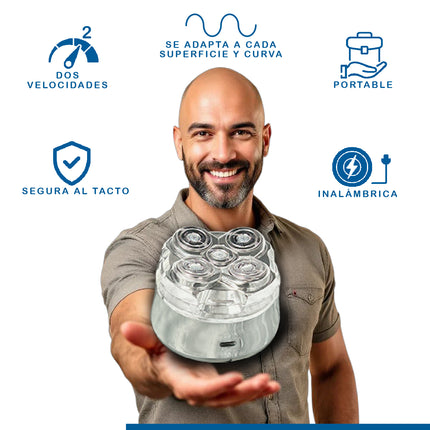 Máquina de afeitar de microprecisión  - EZ Silver Head Shaver TVNOVEDADESTV