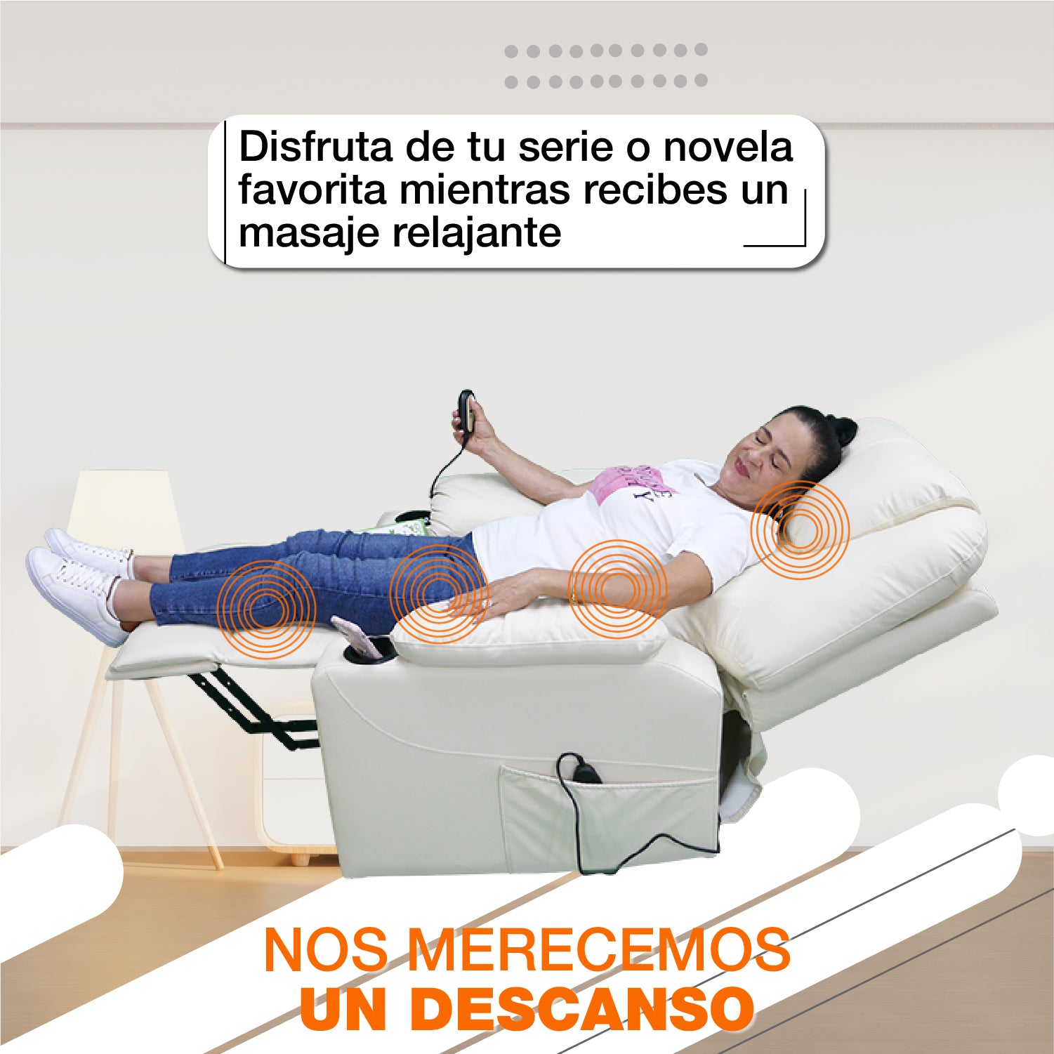 Sillón elevador Royal - Sillón elevador, masajeador y reclinable