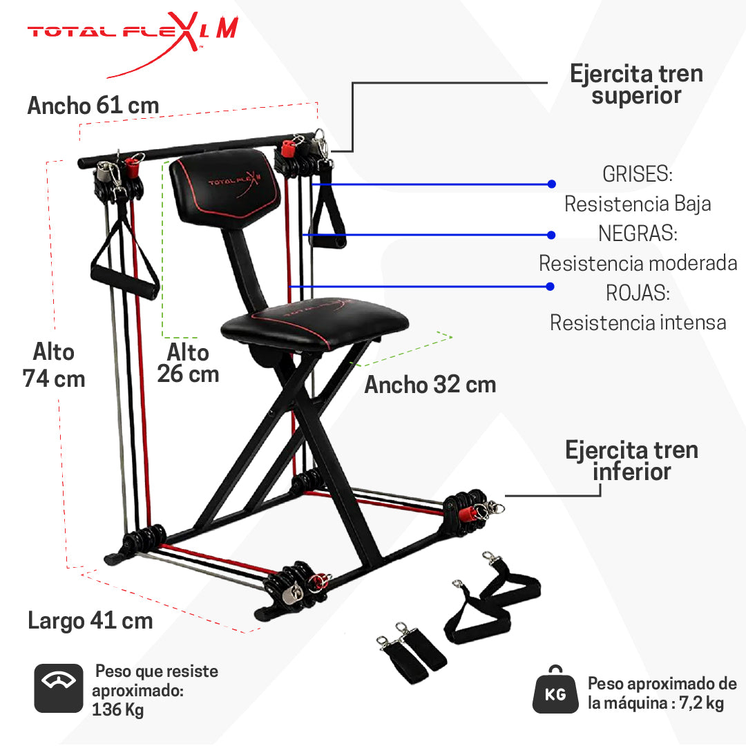 Gimnasio en casa para todo tu cuerpo - Total Flex M