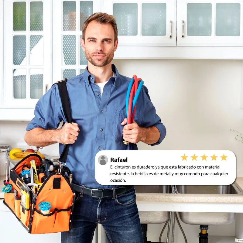 Cinturón correa de ajuste preciso, reversible y de cuero - Sure Fit Belt