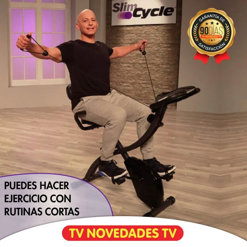 Bicicleta estática con bandas de resistencia - Slim Cycle