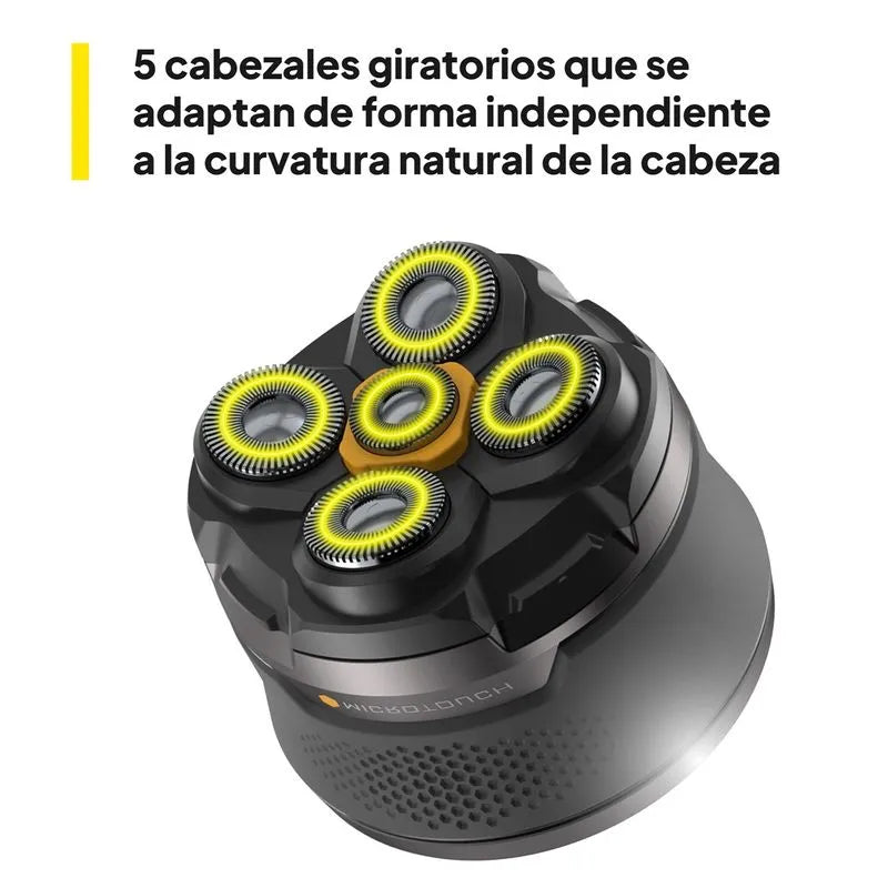 Afeitadora eléctrica inalámbrica para cabeza y cara - Microtouch Titanium Head Shaver