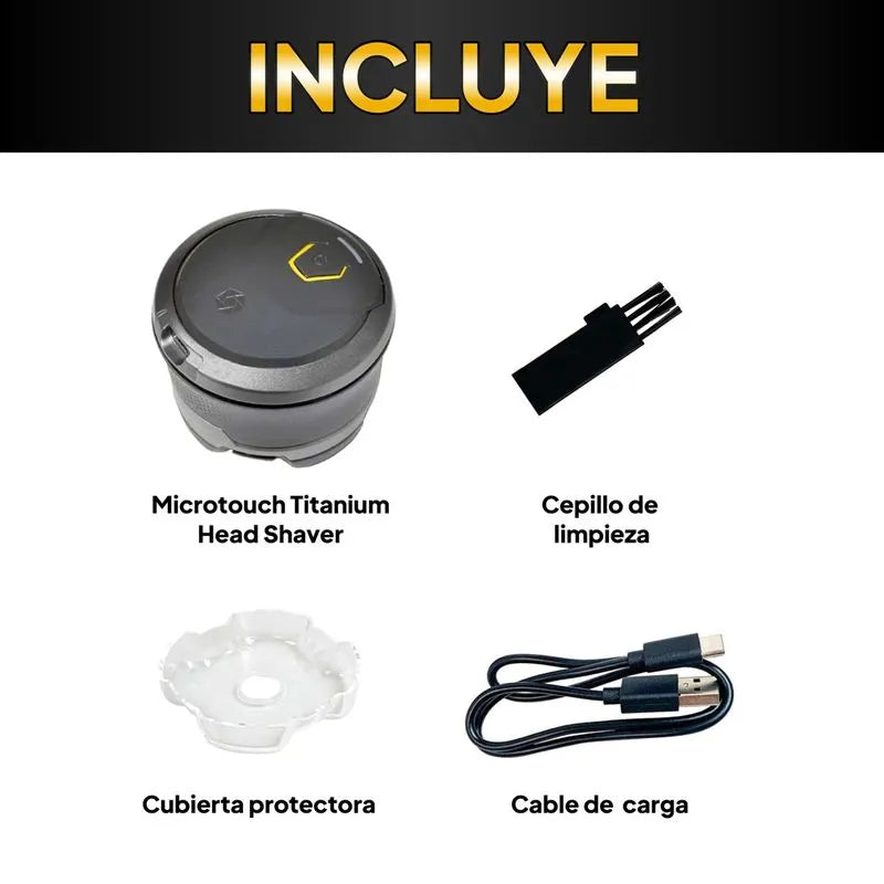 Afeitadora eléctrica inalámbrica para cabeza y cara - Microtouch Titanium Head Shaver