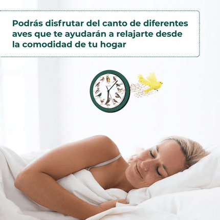 Reloj de pared con sonido de canto de pajaros - Starlyf Birdsong Clock