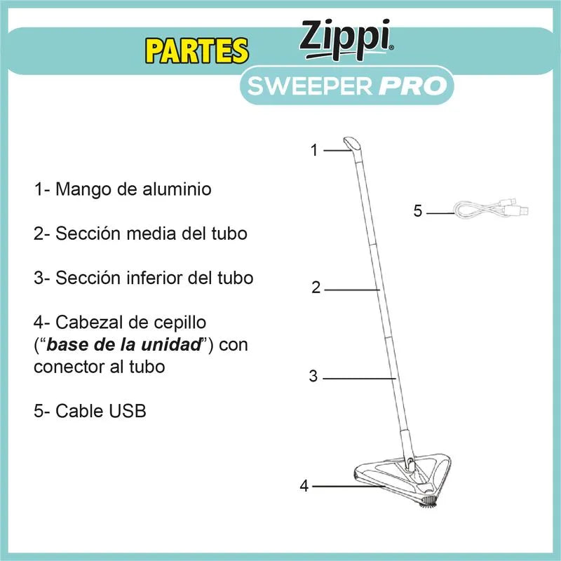 Barredora inalámbrica recargable - Zippi Sweeper