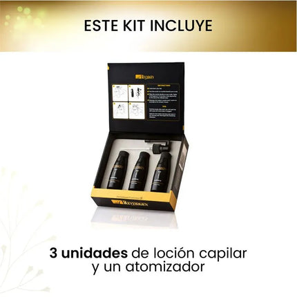 Loción capilar que ayuda a fortalecer y prevenir la caída del cabello - Revivogen Md Kit Therapy
