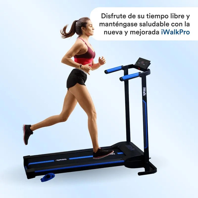 Caminadora y trotadora plegable y portátil con sensores inteligentes - iWalk Pro 110V