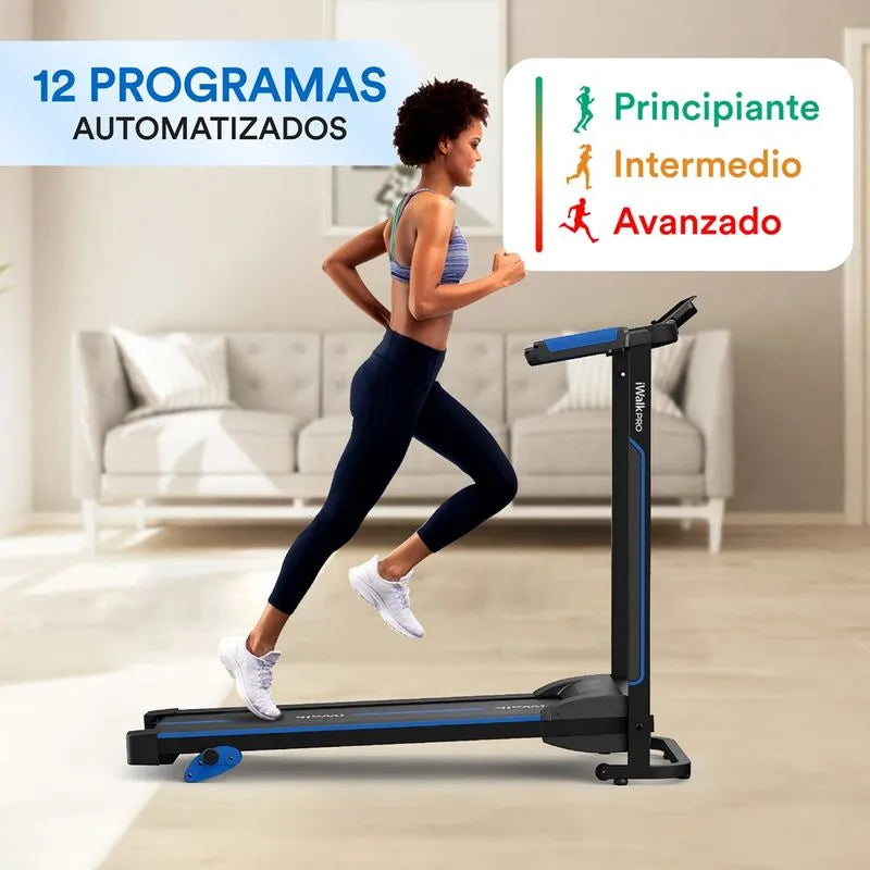 Caminadora y trotadora plegable y portátil con sensores inteligentes - iWalk Pro 110V