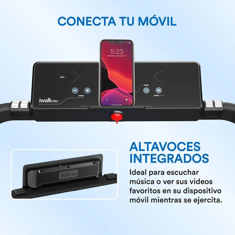 Caminadora y trotadora plegable y portátil con sensores inteligentes - iWalk Pro 110V