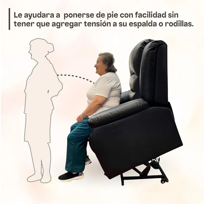 Sillón elevador Comfort - masajeador y reclinable- standup couch