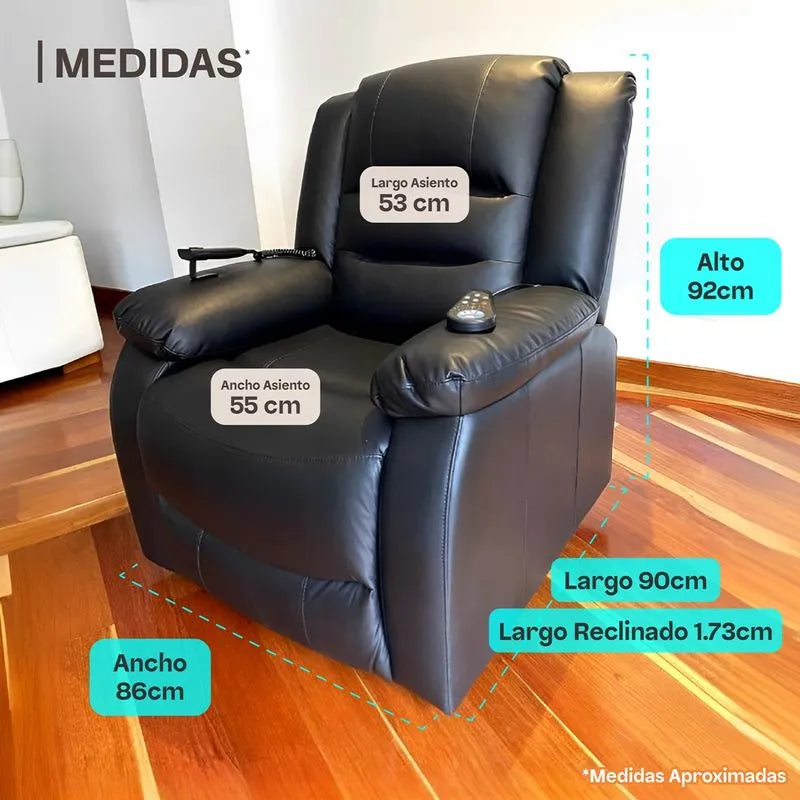 Sillón elevador Comfort - masajeador y reclinable- standup couch