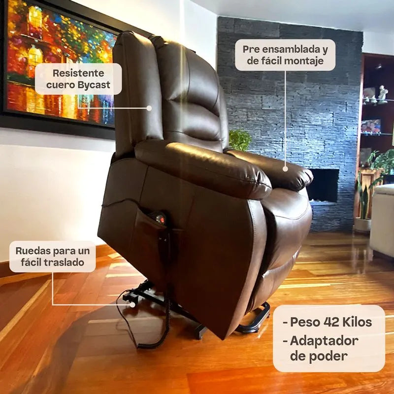 Sillón elevador Comfort - masajeador y reclinable- standup couch