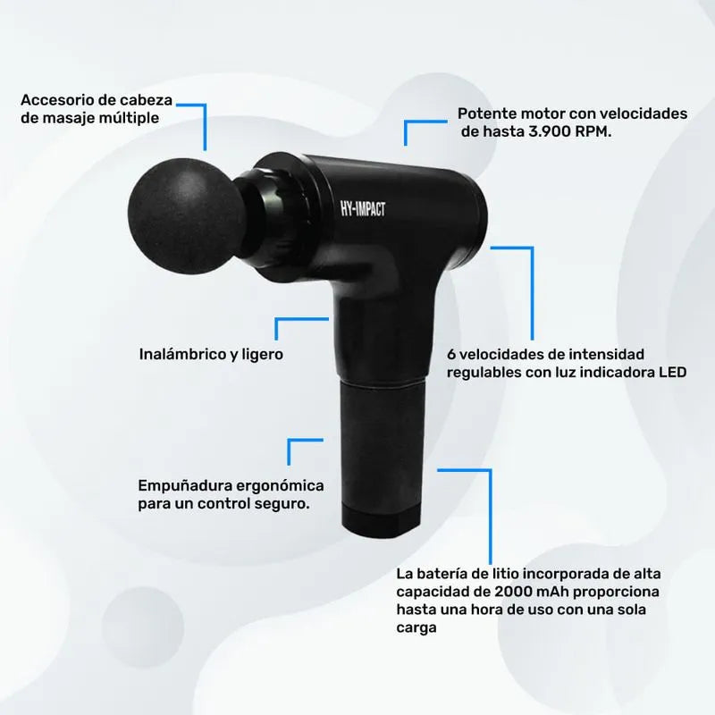 Masajeador de percusión inalámbrico Hy Impact Percussion Massager