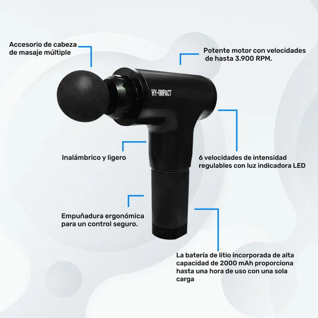 Masajeador de percusión inalámbrico Hy Impact Percussion Massager