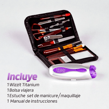 Depilador de Raiz, Facial y Corporal Wizzit Titanium Fácil Rápido y Portátil TVnovedadesTV
