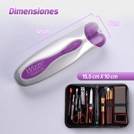 Depilador de Raiz, Facial y Corporal Wizzit Titanium Fácil Rápido y Portátil TVnovedadesTV