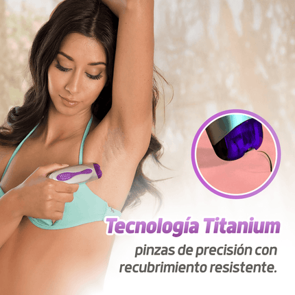 Depilador de Raiz, Facial y Corporal Wizzit Titanium Fácil Rápido y Portátil TVnovedadesTV