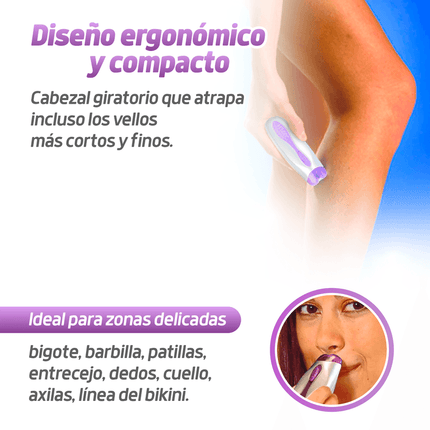 Depilador de Raiz, Facial y Corporal Wizzit Titanium Fácil Rápido y Portátil TVnovedadesTV