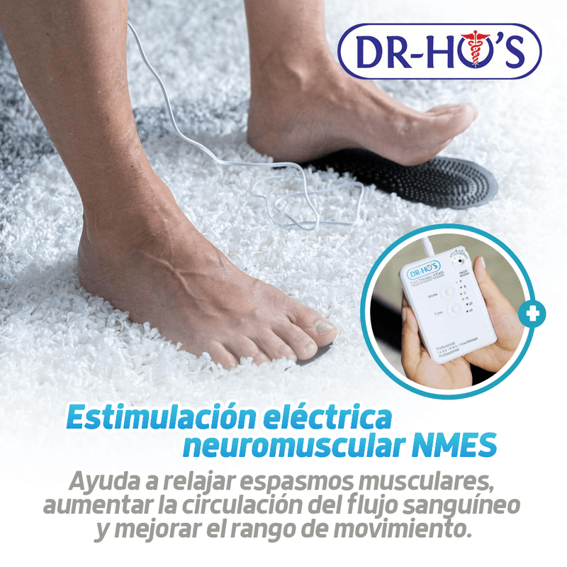 Dispositivo portátil de relajación muscular con impulsos eléctricos DR-HO – Con 4 pads reutilizables - TVNOVEDADESTV