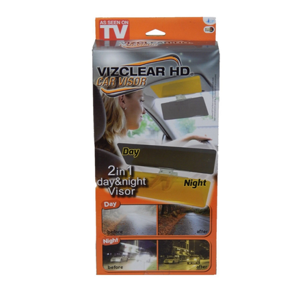 Visera Antideslumbrante para Conducción Día y Noche Fácil de instalar, no requiere herramientas, un solo clic, antideslumbrante VizClear  TVnovedadesTV