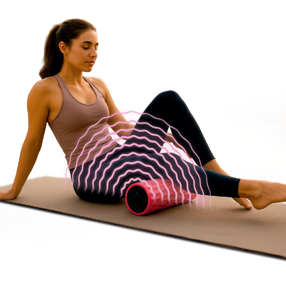 Rodillo masajeador vibratorio recargable de recuperación muscular profunda - EZ Silver Roller TV NOVEDADES TV