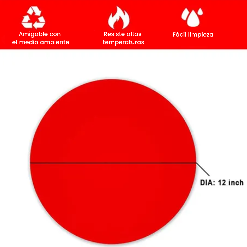 Individual portacalientes salvamanteles redondo de silicona - Heat Safe TV NOVEDADES TV