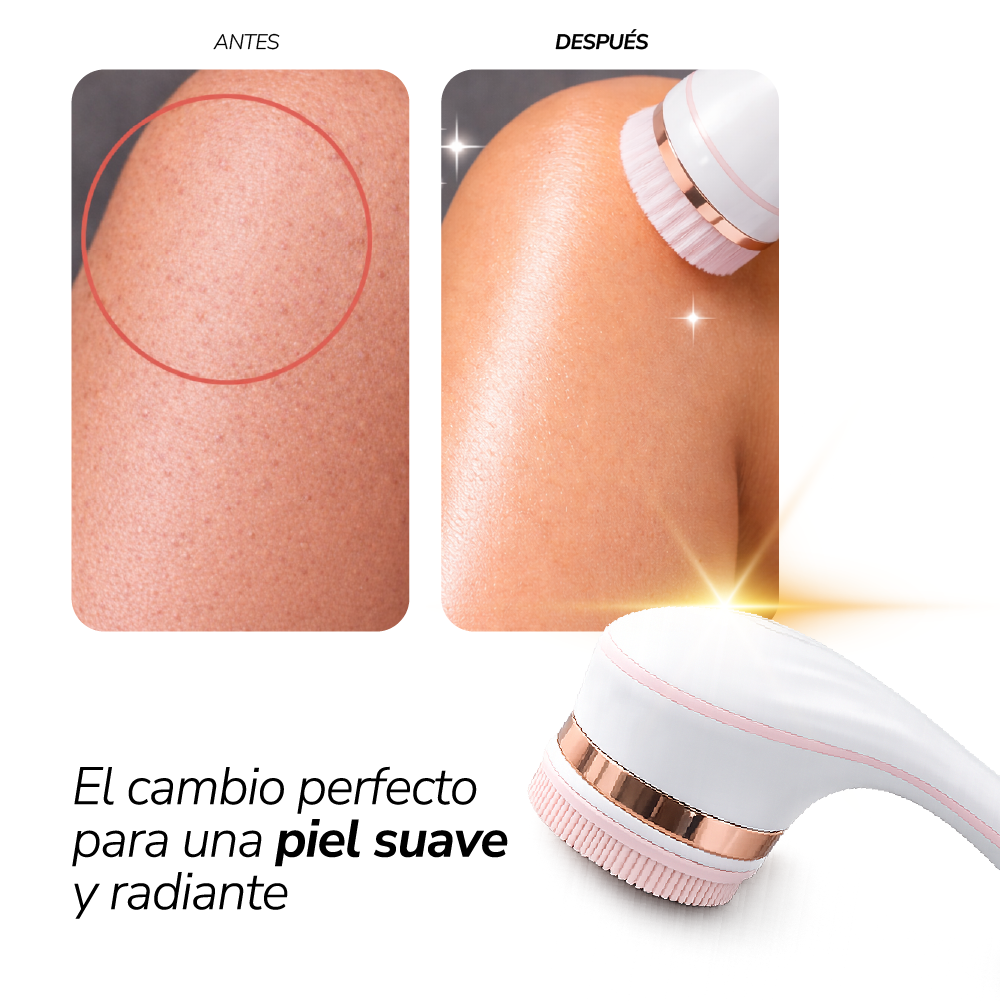 Cepillo Corporal Recargable Masajea Exfolia Piel suave