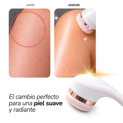 Cepillo Corporal Recargable Masajea Exfolia Piel suave