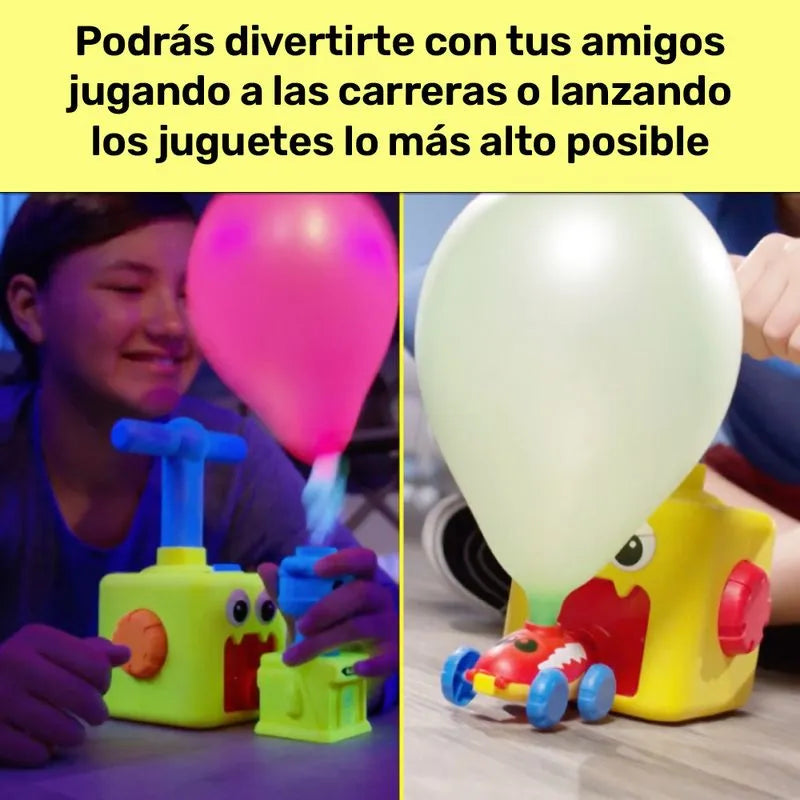 Kit de juguetes impulsados por globos Balloon Zoom