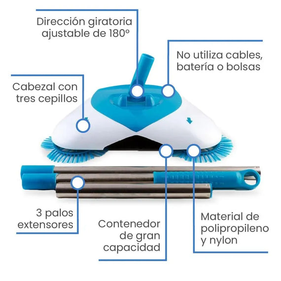 Barredora Hurricane Spin Broom