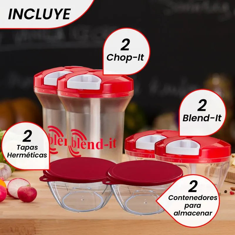 Procesador de alimentos y batidora Chop It - Blend It