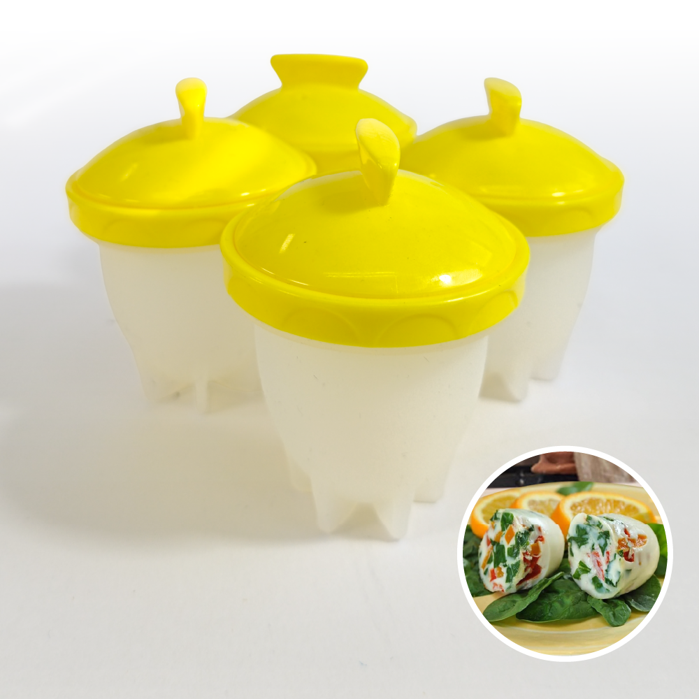 Moldes en silicona para cocinar huevos sin cáscara Set X x 4- Eggciters TV NOVEDADES TV
