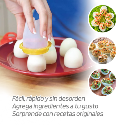 Moldes en silicona para cocinar huevos sin cáscara Set X x 4- Eggciters TV NOVEDADES TV