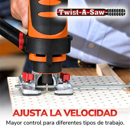 Herramienta Eléctrica Multifuncional Twist-A-Saw para Cortar, Perforar, Lijar y Pulir