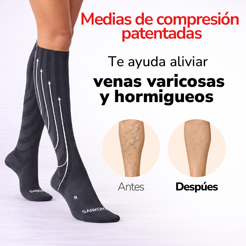 Medias de Compresión Circulación y Descanso Sankom Patent Socks