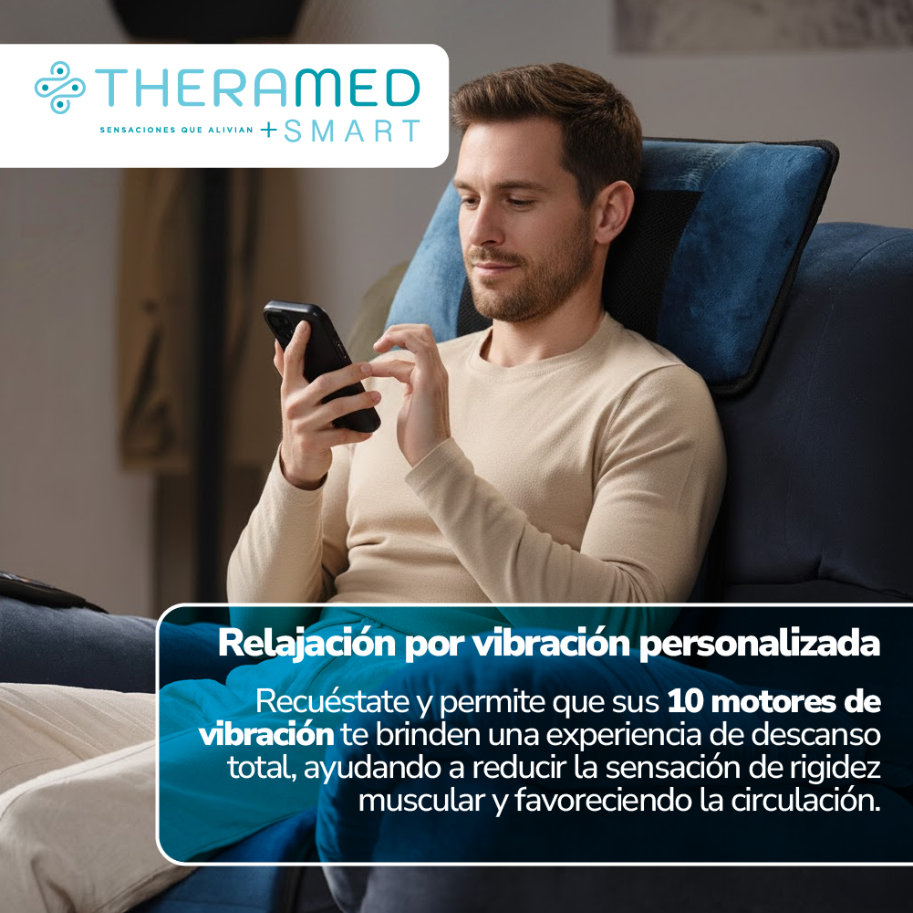 Colchoneta eléctrica para masaje completo con calor - Theramed Smart TV NOVEDADES TV