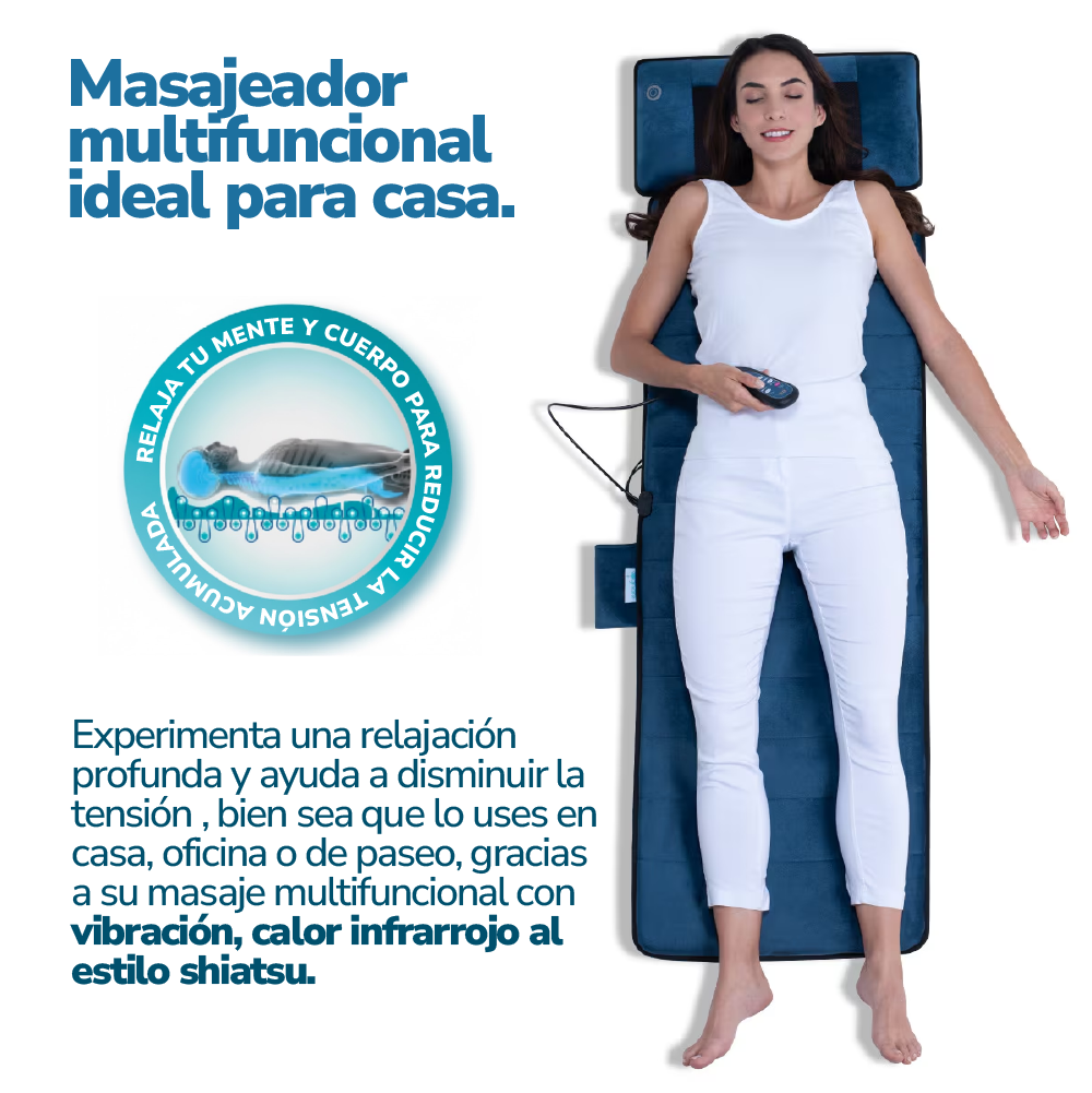 Colchoneta eléctrica para masaje completo con calor - Theramed Smart TV NOVEDADES TV