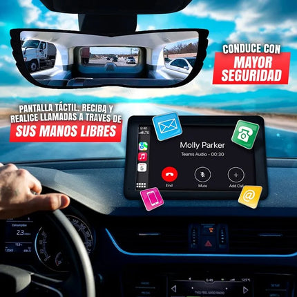 Combo para carro- pantalla inteligente Kleva smart play y espejo retrovisor Angel view