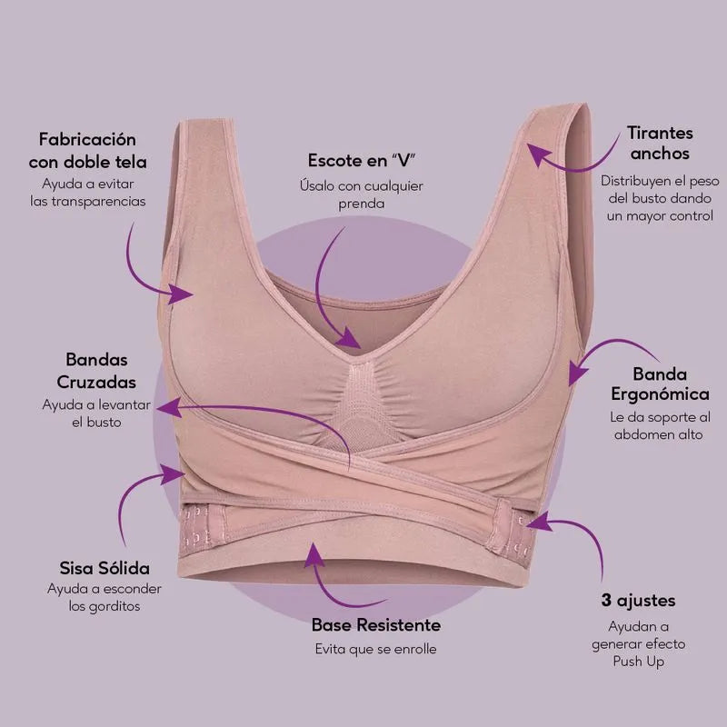 Brasier moldeador Comfy Bra - Set x3 colores