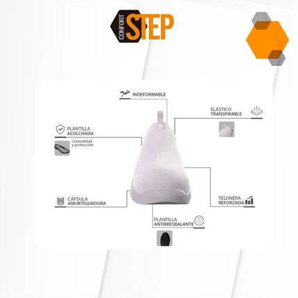 Zapatos Ergonómicos Cómodo, Unisex, Antirresbalante, Transpirable, con Cremallera - Confort Step
