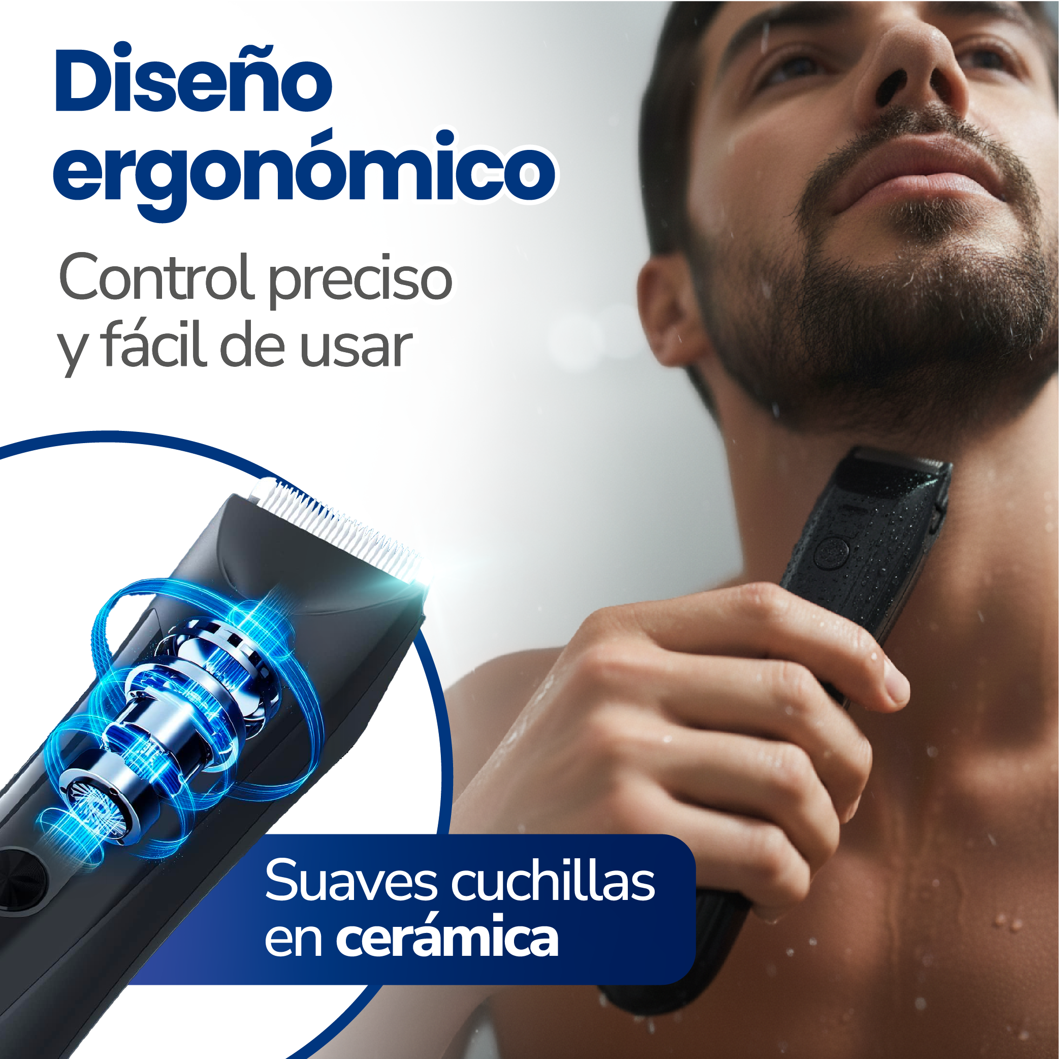 Afeitadora corporal versátil para un afeitado suave y preciso Corpo liscio- TVNOVEDADESTV