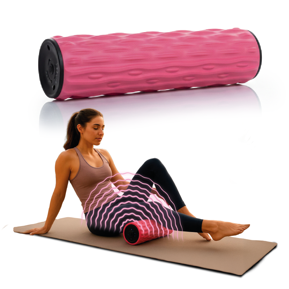 Rodillo masajeador vibratorio recargable de recuperación muscular profunda - EZ Silver Roller TV NOVEDADES TV