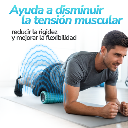 Rodillo masajeador vibratorio recargable de recuperación muscular profunda - EZ Silver Roller TV NOVEDADES TV