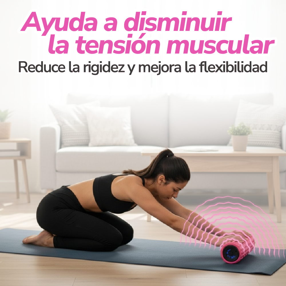 Rodillo masajeador vibratorio recargable de recuperación muscular profunda - EZ Silver Roller TV NOVEDADES TV
