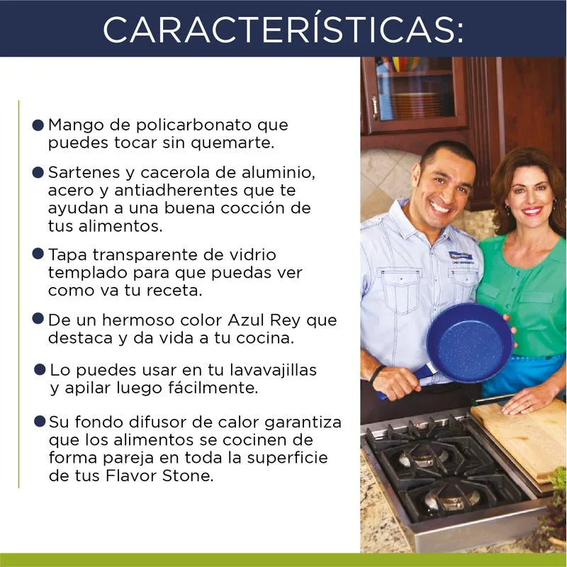 Batería de cocina antiadherente - Flavor Stone