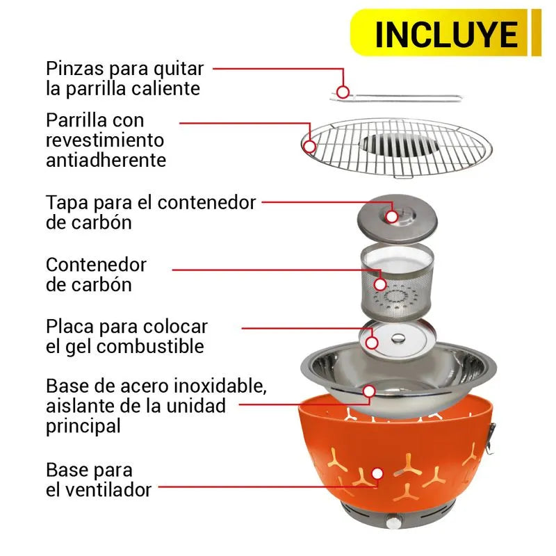 Asador portátil Go BBQ