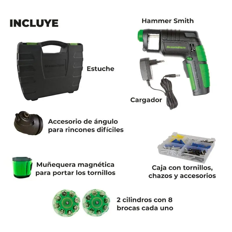 Taladro y destornillador eléctrico inalámbrico Hammersmith