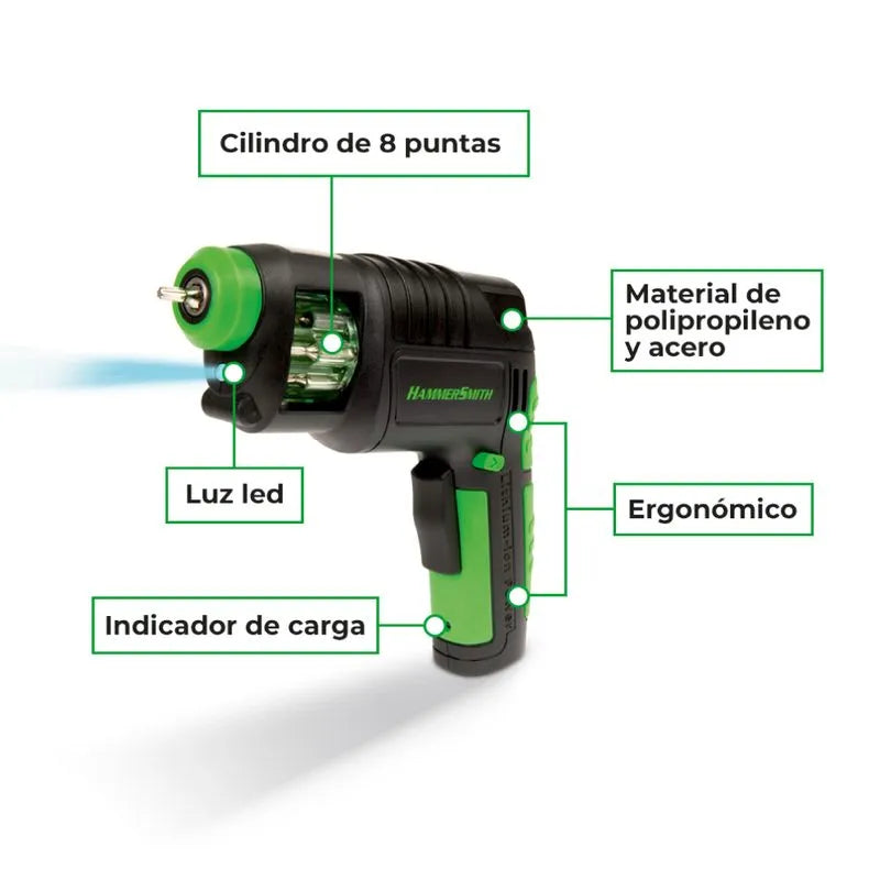 Taladro y destornillador eléctrico inalámbrico Hammersmith